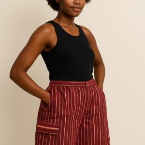 Aso Oke Shorts - Brown